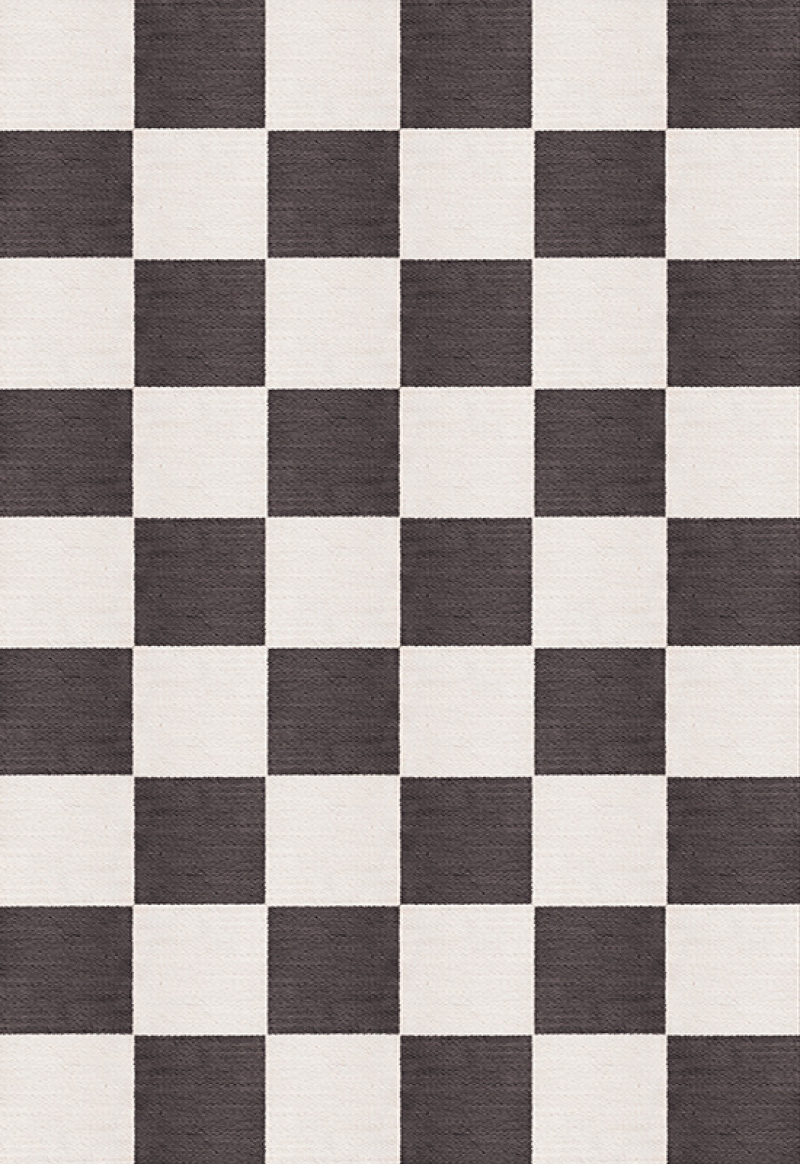 Chess Ullmatta Black and White i gruppen Mattor / Alla mattor / Rutiga mattor hos Layered (WCHBL)