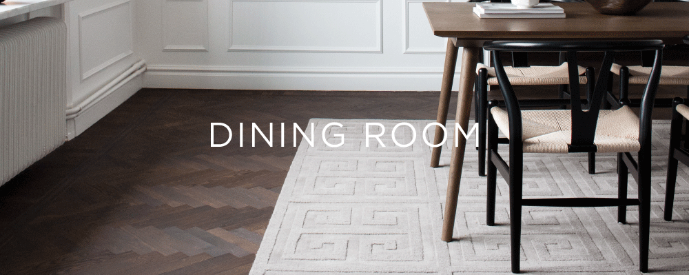 Layered styling advise for rugs in dining room and how to decorate
