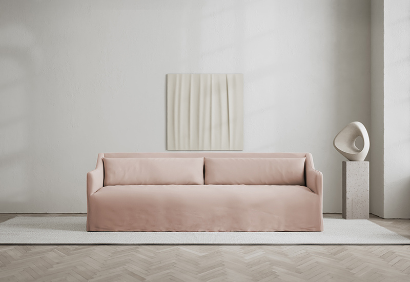 Somerset 2-sits Soffa Pink Blush i gruppen Möbler / Alla möbler hos Layered (FLCLSOPB220)